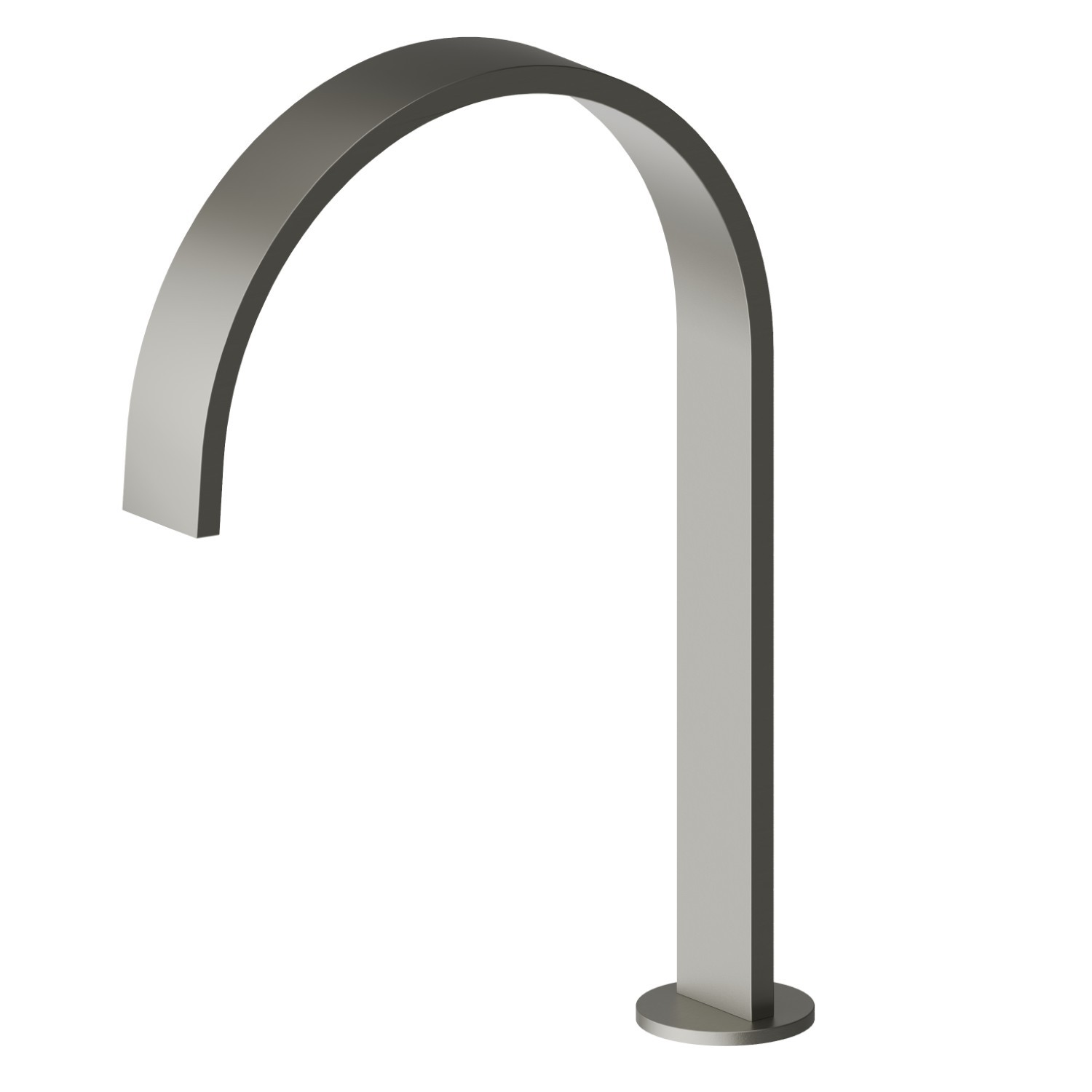 Deck mounted spout for electronic separate control - finish Titanium Satin