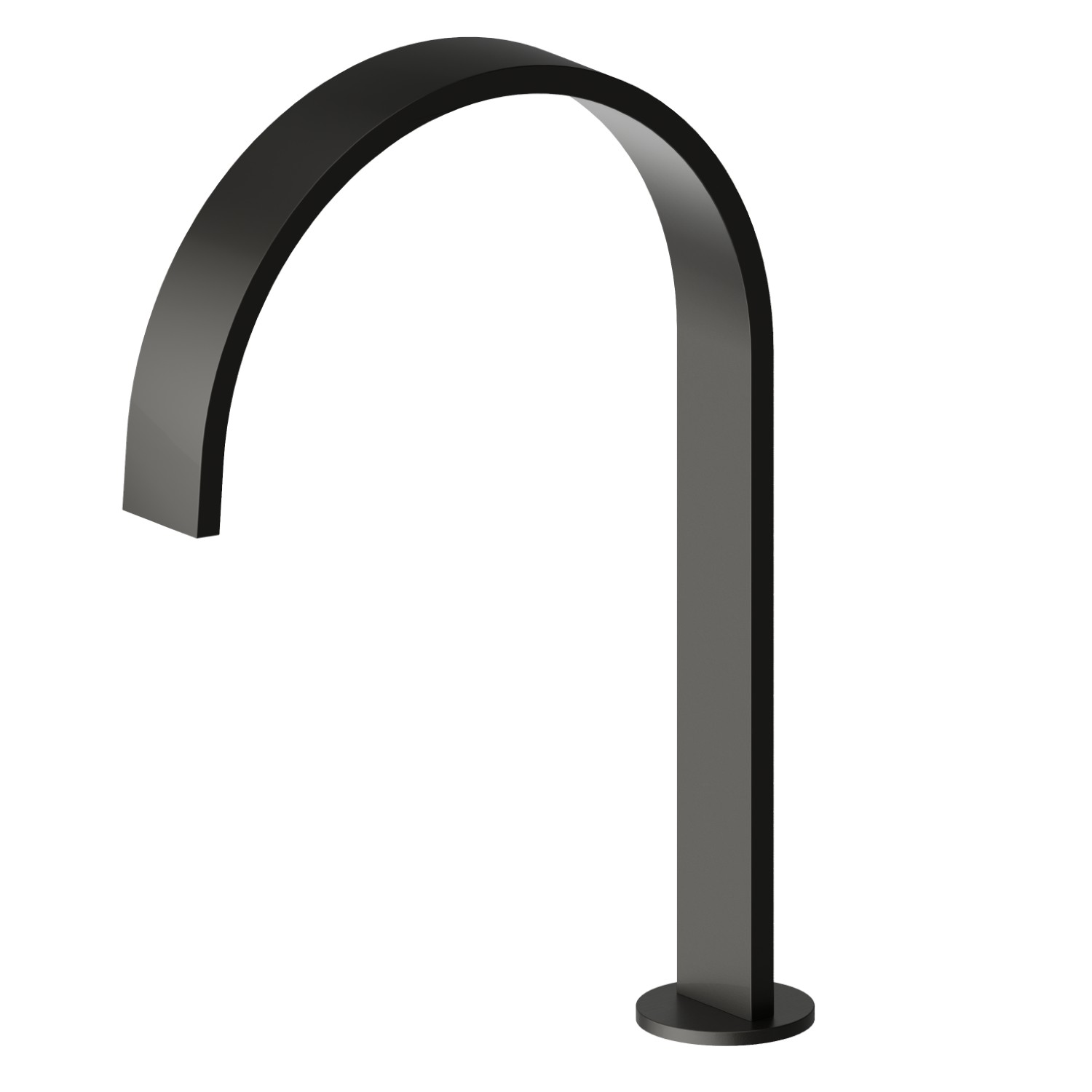 Deck mounted spout for electronic separate control - finish Carbon Satin