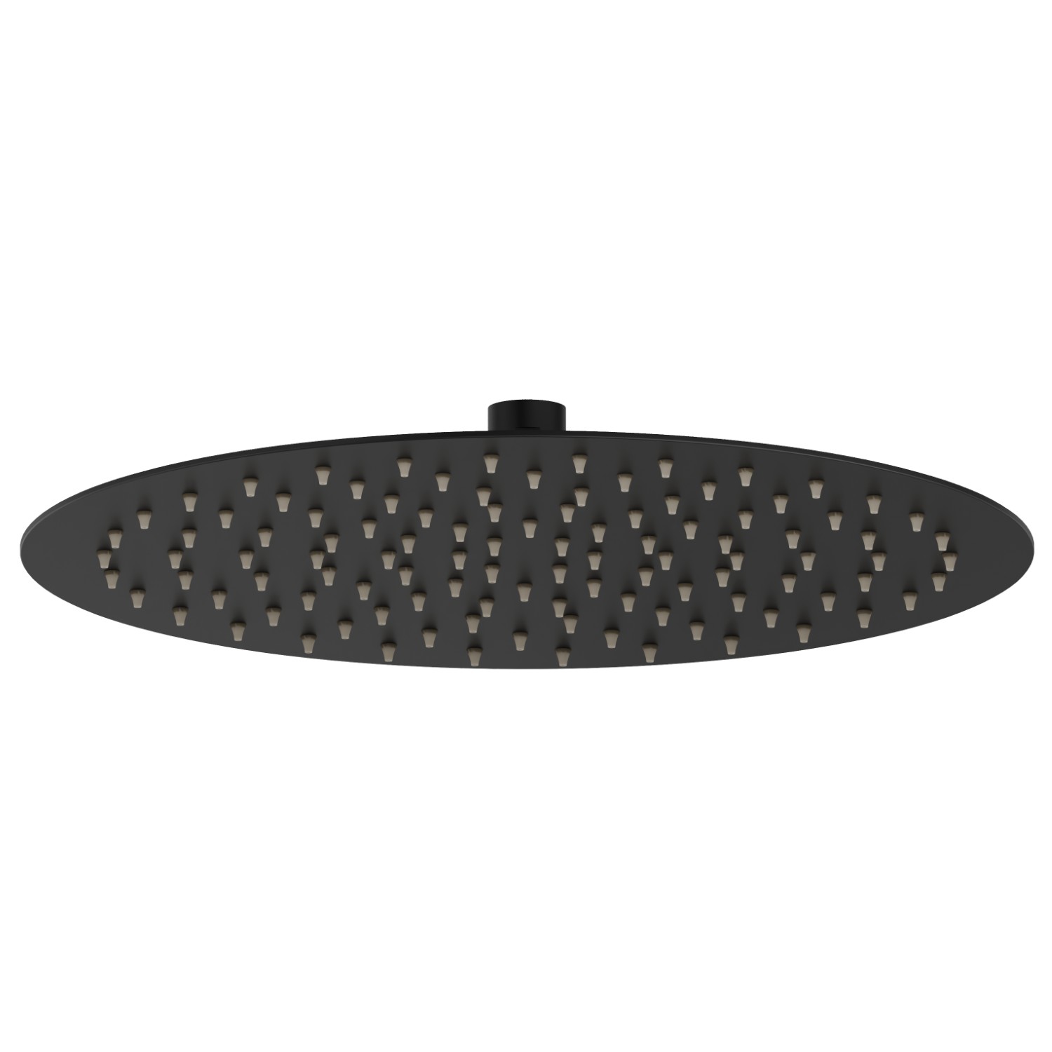Duschkopf aus Stahl mit Regenstrahl
H. 2 mm. ø 300 mm - oberfläche  Schwarz matt