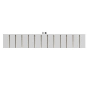 Soffione in acciaio, getto a pioggia.
H. 2 mm. 400x400 mm. - finitura Cromo