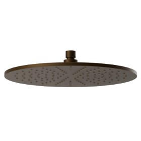 Checkable, round head shower, with raining jet.
H. 8 mm. ø 300 mm - finish Groove Bronze