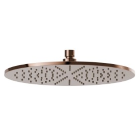 Checkable, round head shower, with raining jet.
H. 8 mm. ø 300 mm - finish PVD Copper Bronze