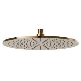 Checkable, round head shower, with raining jet.
H. 8 mm. ø 300 mm - finish PVD Glossy Gold