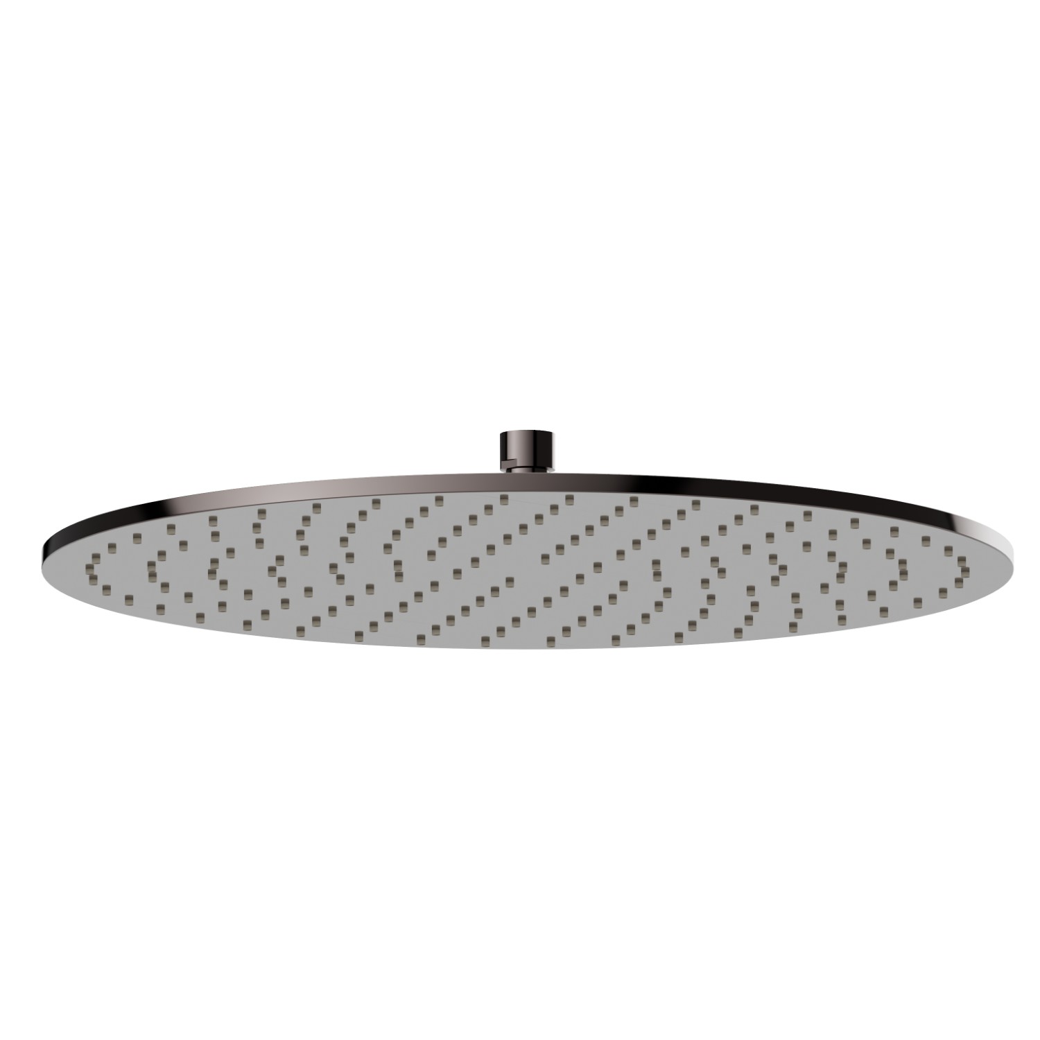 Checkable, stainless steel 304 round head shower, with raining jet. H. 8 mm. ø 300 mm - finish PVD Gun Metal