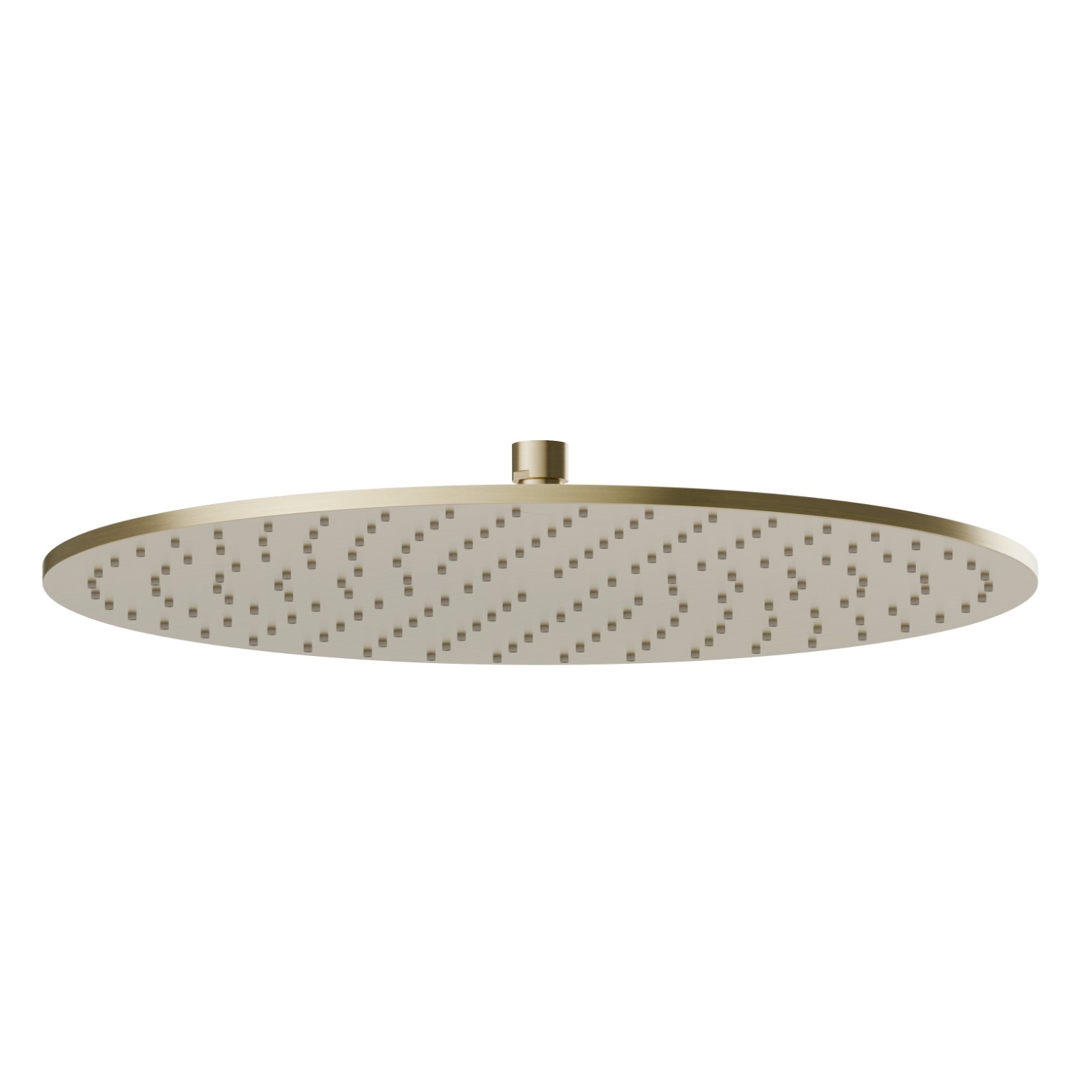 Checkable, stainless steel 304 round head shower, with raining jet. H. 8 mm. ø 300 mm - finish PVD Brushed Gold