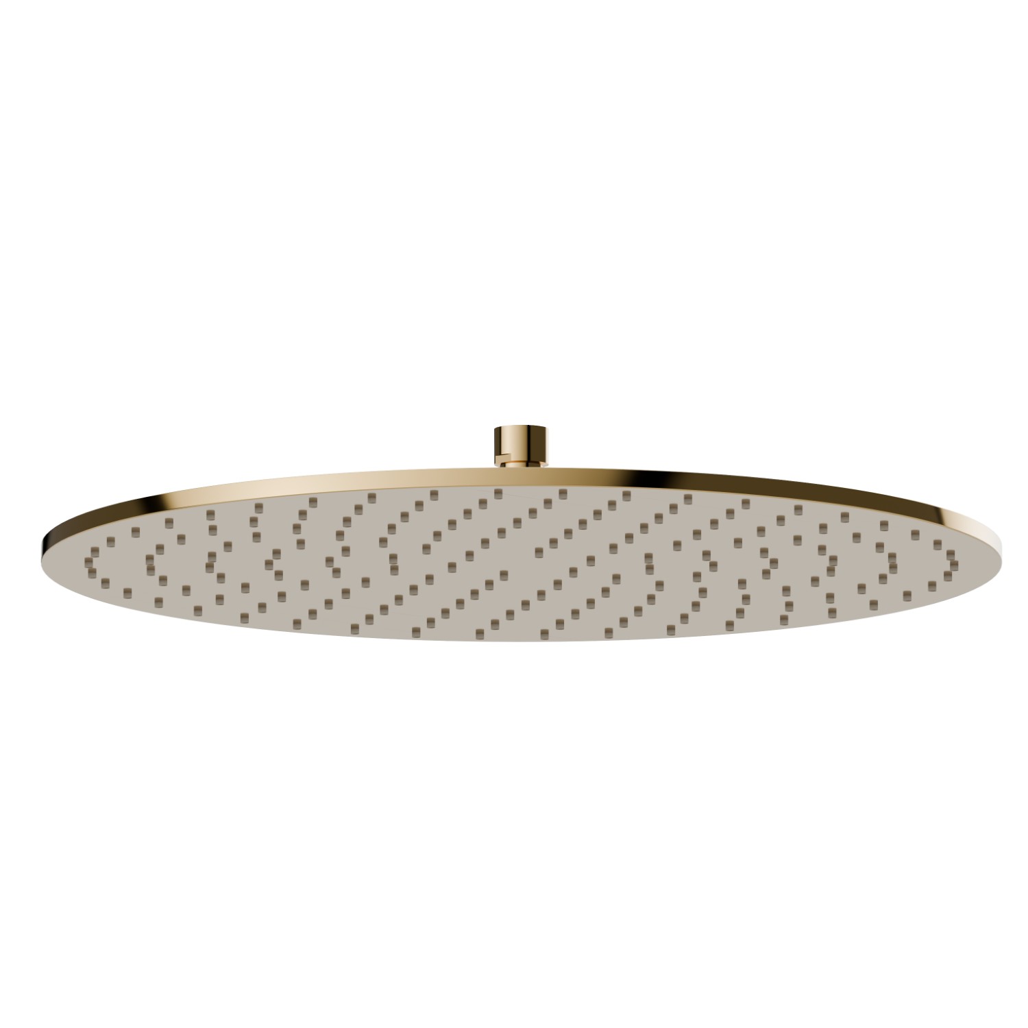 Checkable, stainless steel 304 round head shower, with raining jet. H. 8 mm. ø 300 mm - finish PVD Glossy Gold