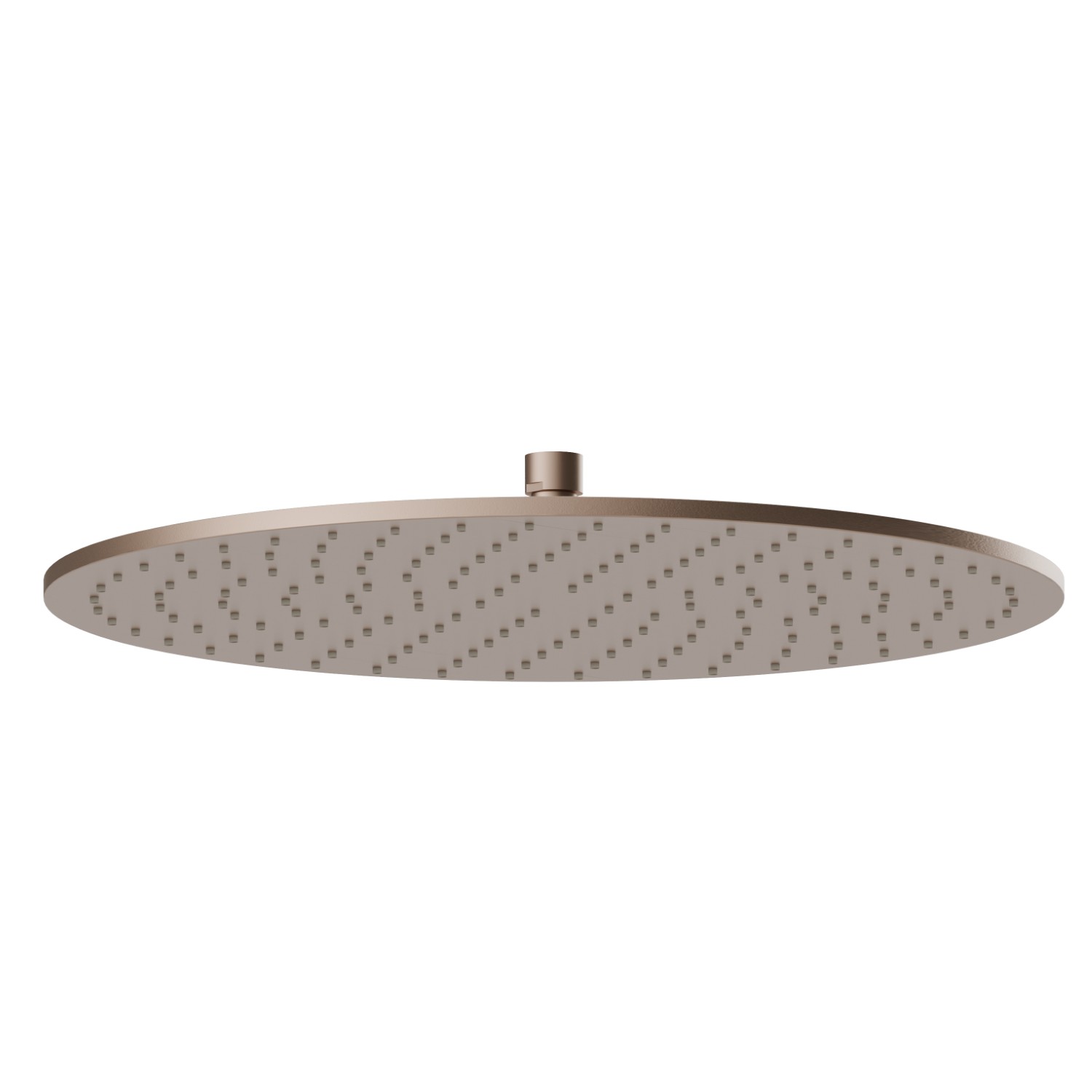 Checkable, stainless steel 304 round head shower, with raining jet. H. 8 mm. ø 300 mm - finish Copper Satin