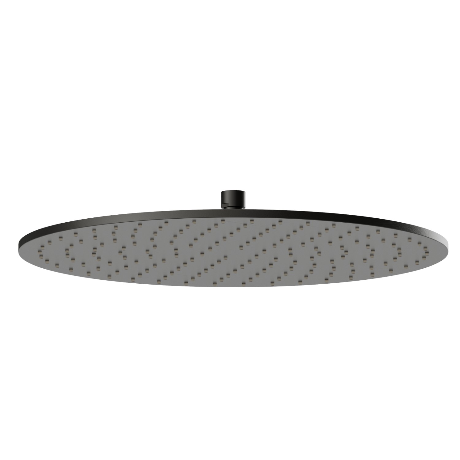 Checkable, stainless steel 304 round head shower, with raining jet. H. 8 mm. ø 300 mm - finish Carbon Satin