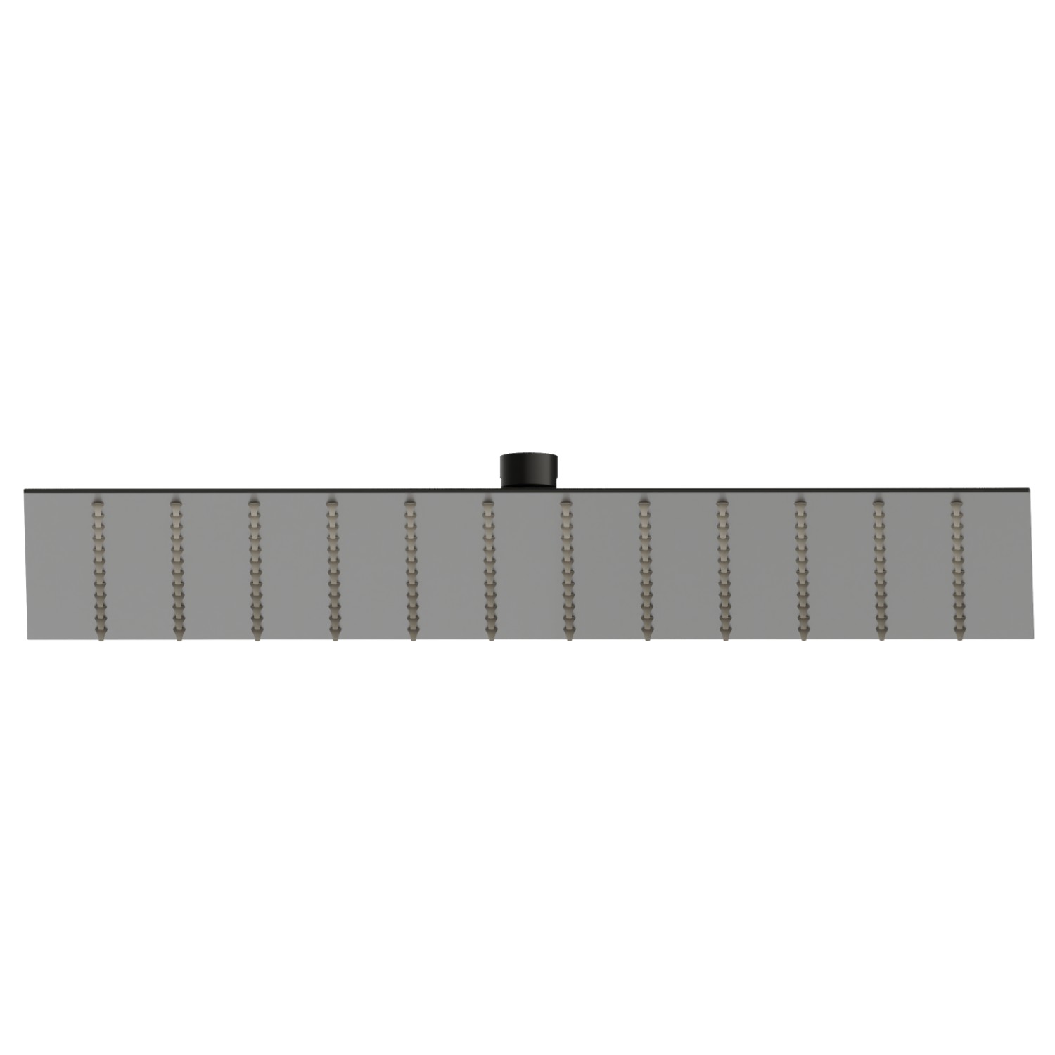 Quadratischer Duschkopf mit Regenstrahl.
H. 8 mm. - 300x300 mm - oberfläche Carbon Satin