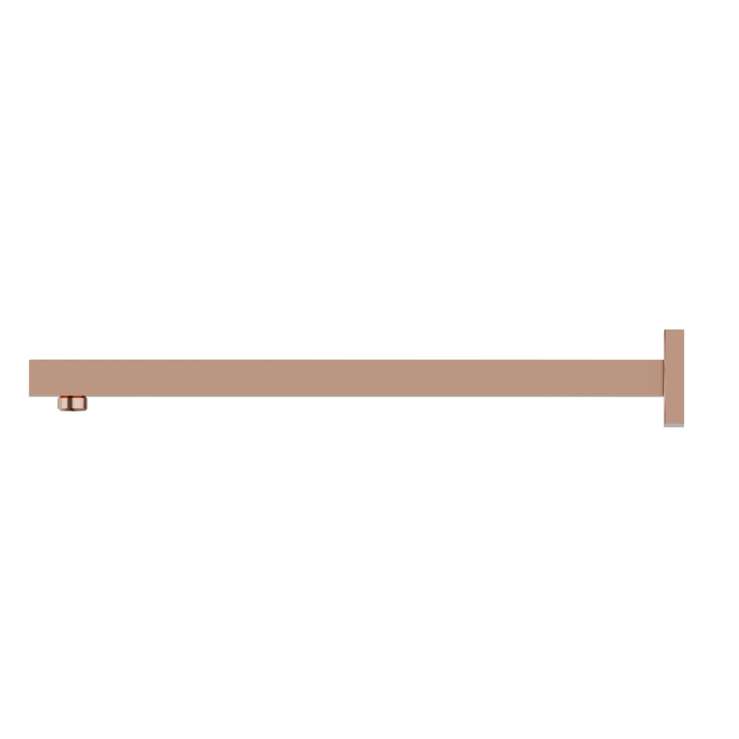 Braccio soffione a parete, quadro, in ottone.
L=420 mm. - finitura PVD Copper Bronze