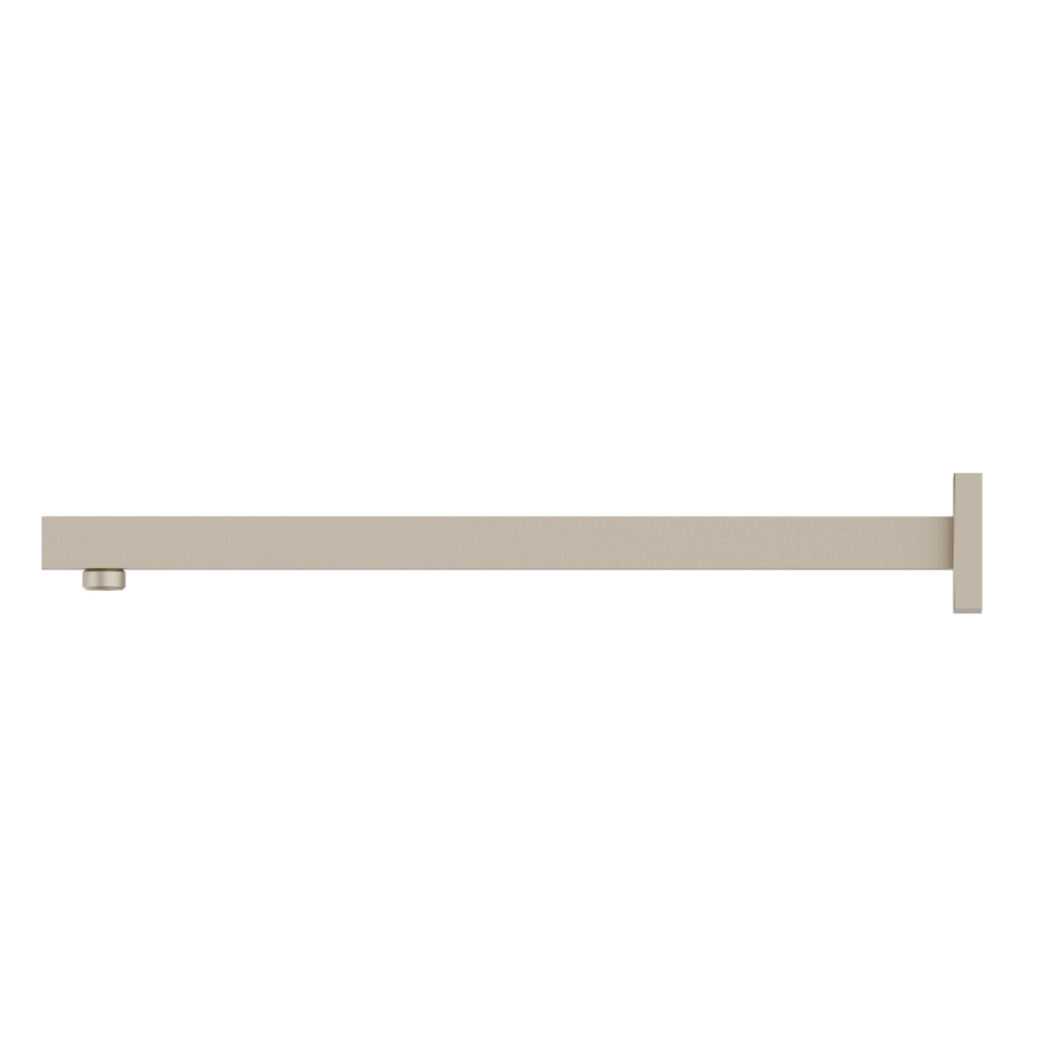 Braccio soffione a parete, quadro, in ottone.
L=420 mm. - finitura Gold Satin