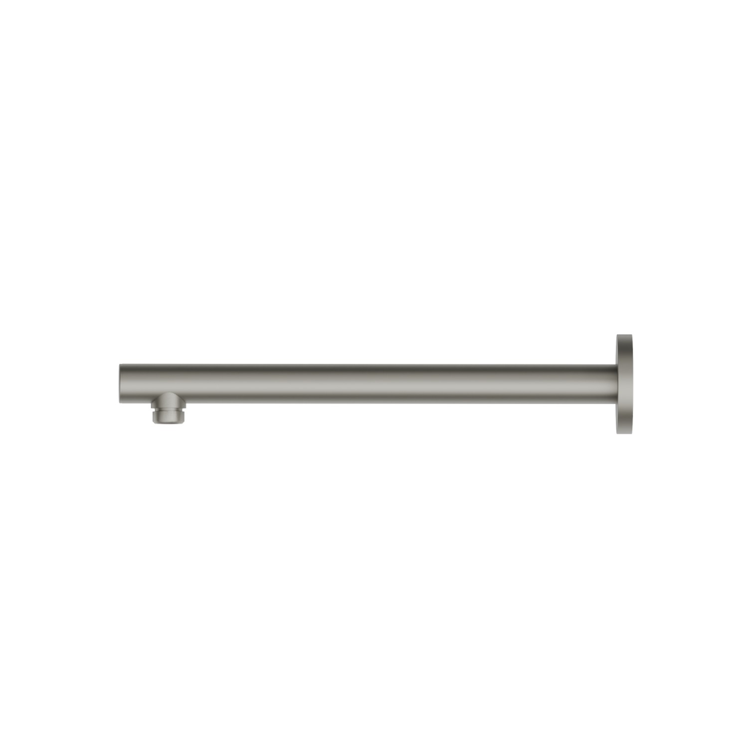 Wall-mounted brass shower arm, round. L=300 mm - finish Titanium Satin