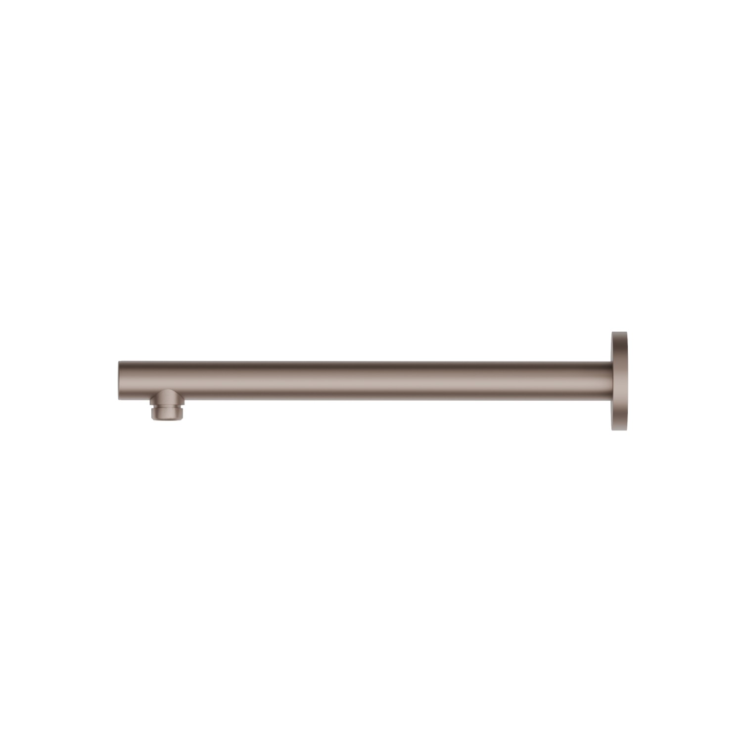 Runder wandmontierter Duschkopfarm aus Messing. L=300 mm - oberfläche Copper Glossy
