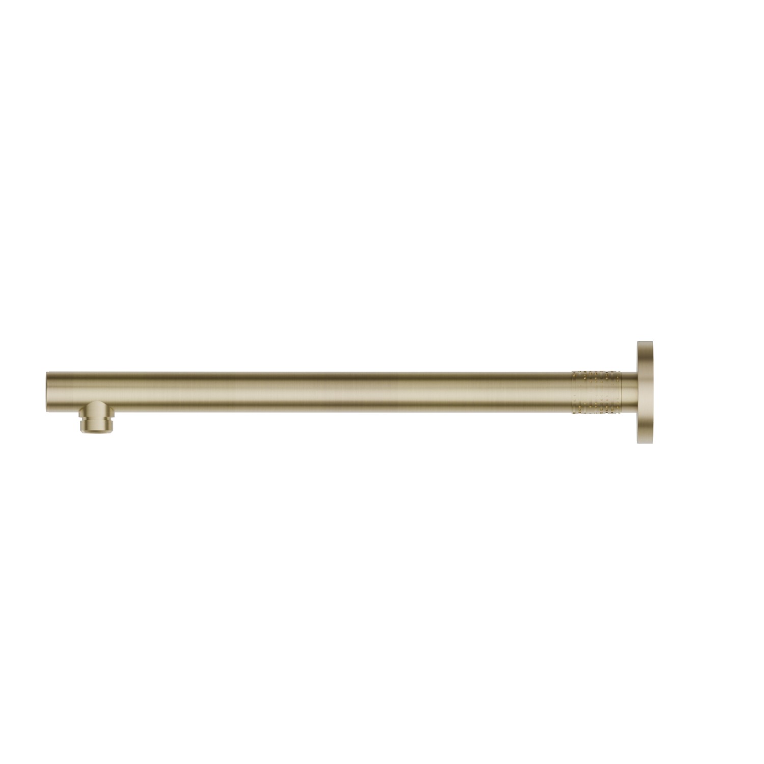 Runder wandmontierter Duschkopfarm aus Messing. L=350 mm. LUXURY - oberfläche PVD  Pale Gold gebürstet