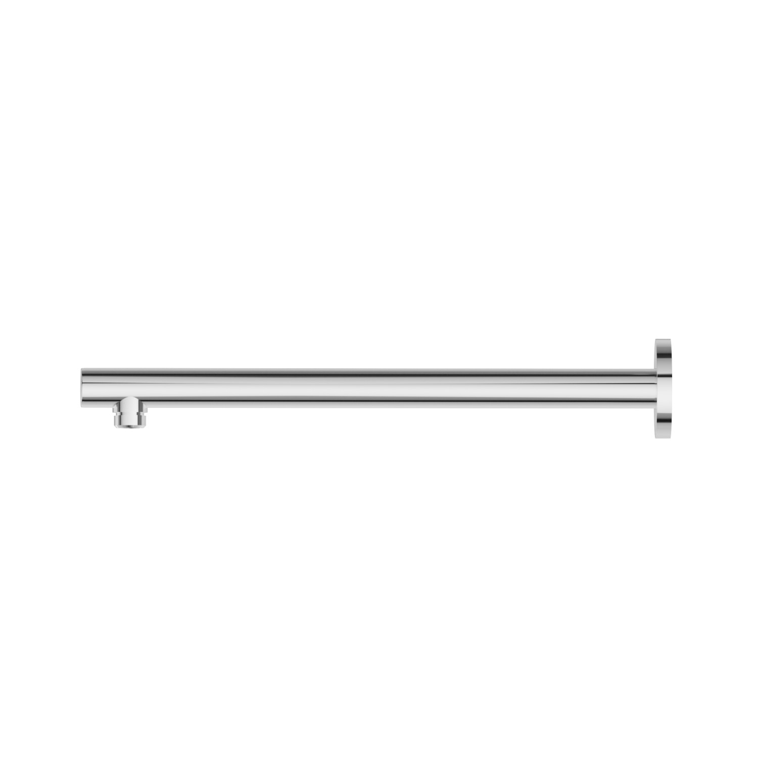Wall-mounted brass shower arm, round. L=350 mm - finish Chrome