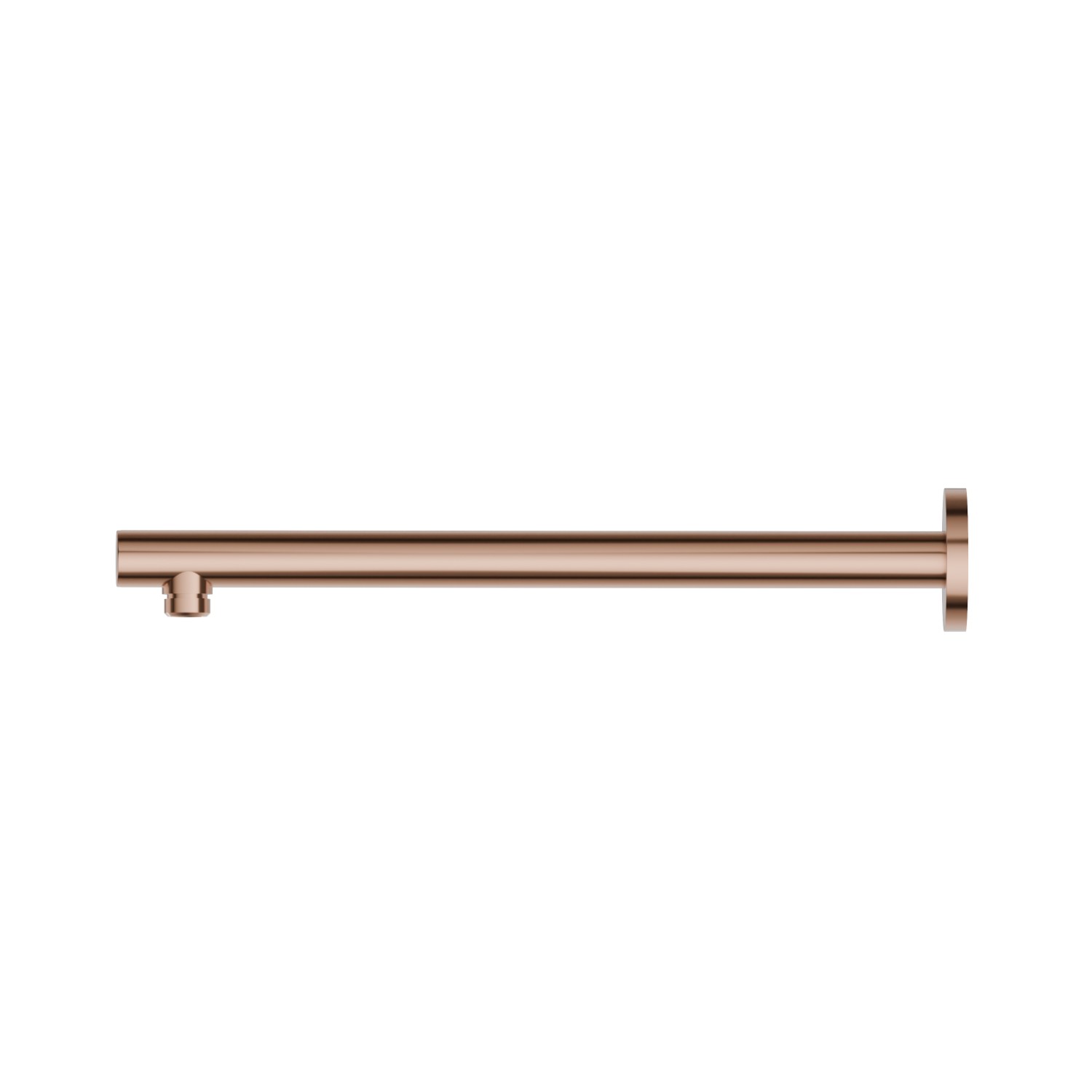 Wall-mounted brass shower arm, round. L=350 mm - finish PVD Copper Bronze