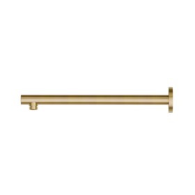 Wall-mounted brass shower arm, round. L=350 mm - finish PVD Brushed Gold