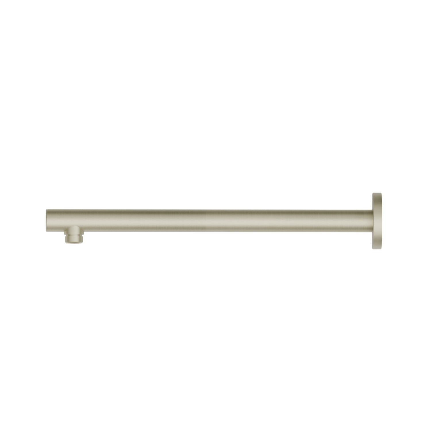 Wall-mounted brass shower arm, round. L=350 mm - finish PVD Brushed Pale Gold
