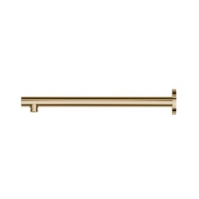 Wall-mounted brass shower arm, round. L=350 mm - finish PVD Glossy Gold