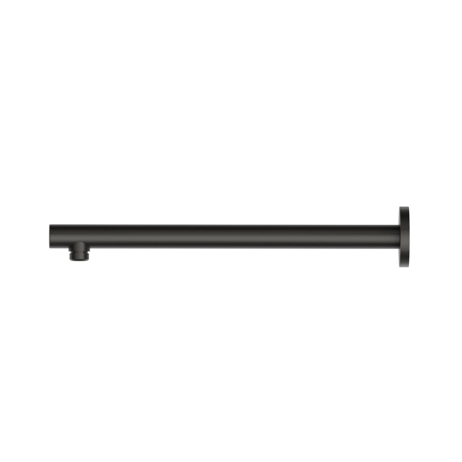 Wall-mounted brass shower arm, round. L=350 mm - finish Carbon Satin