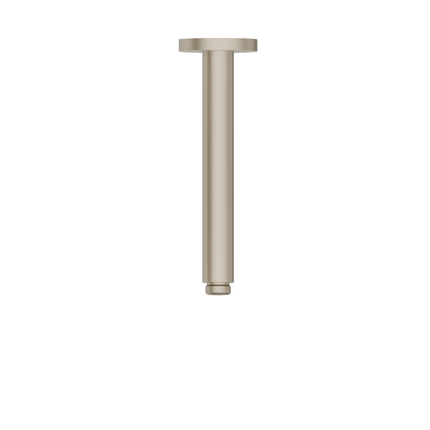 Ceiling-mounted brass shower arm, round. L=200 mm - finish Gold Satin