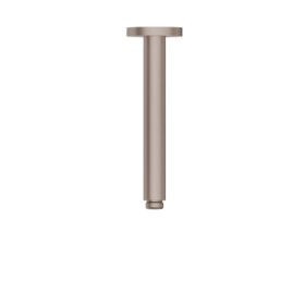 Ceiling-mounted brass shower arm, round. L=200 mm - finish Copper Glossy