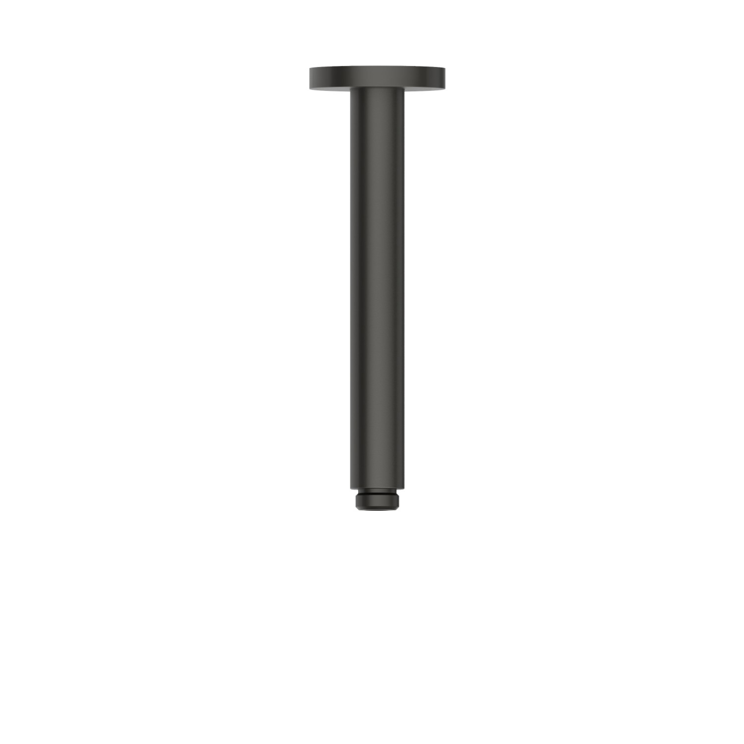 Ceiling-mounted brass shower arm, round. L=200 mm - finish Carbon Satin