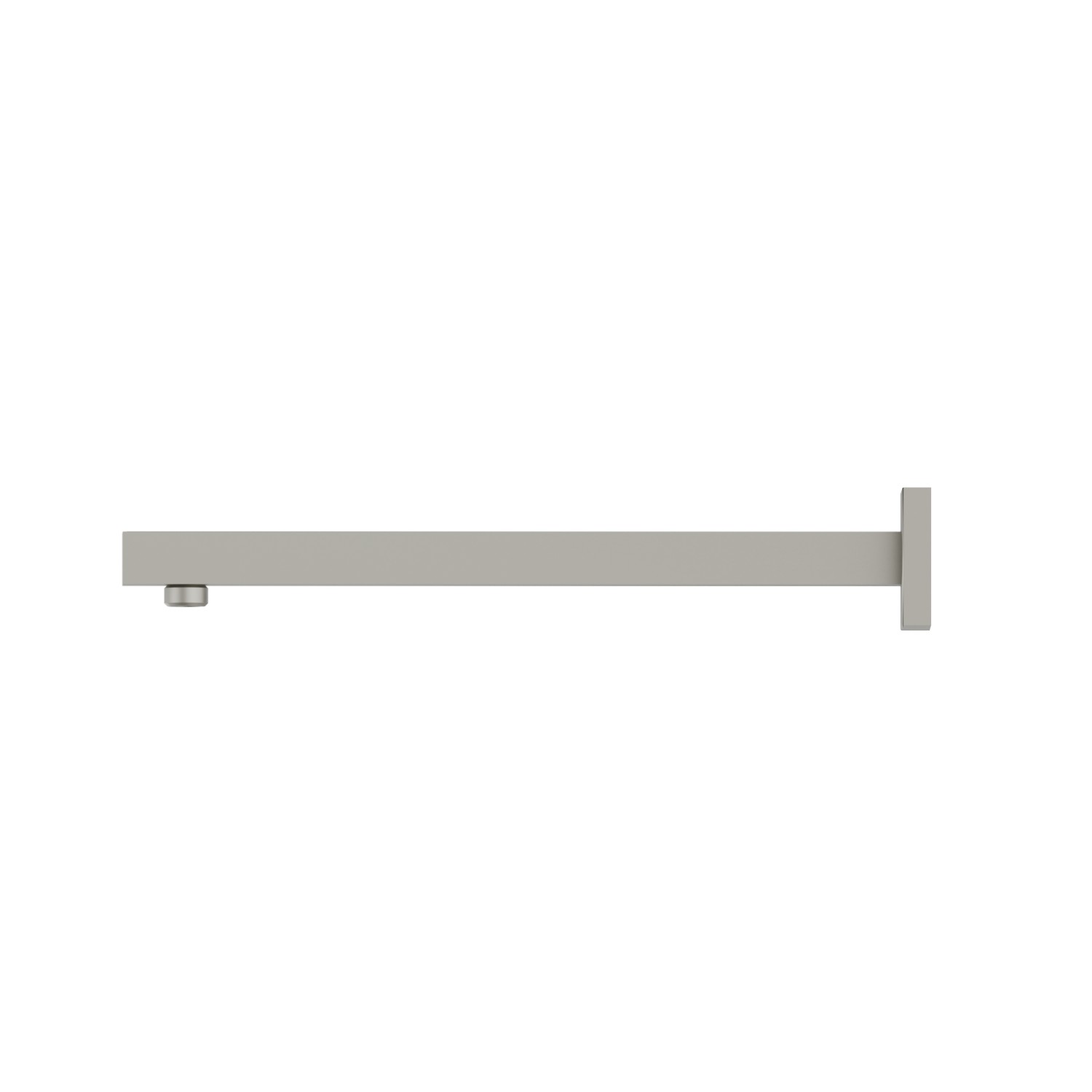 Wall-mounted shower arm, squared, in brass. L=350 mm - finish Titanium Satin