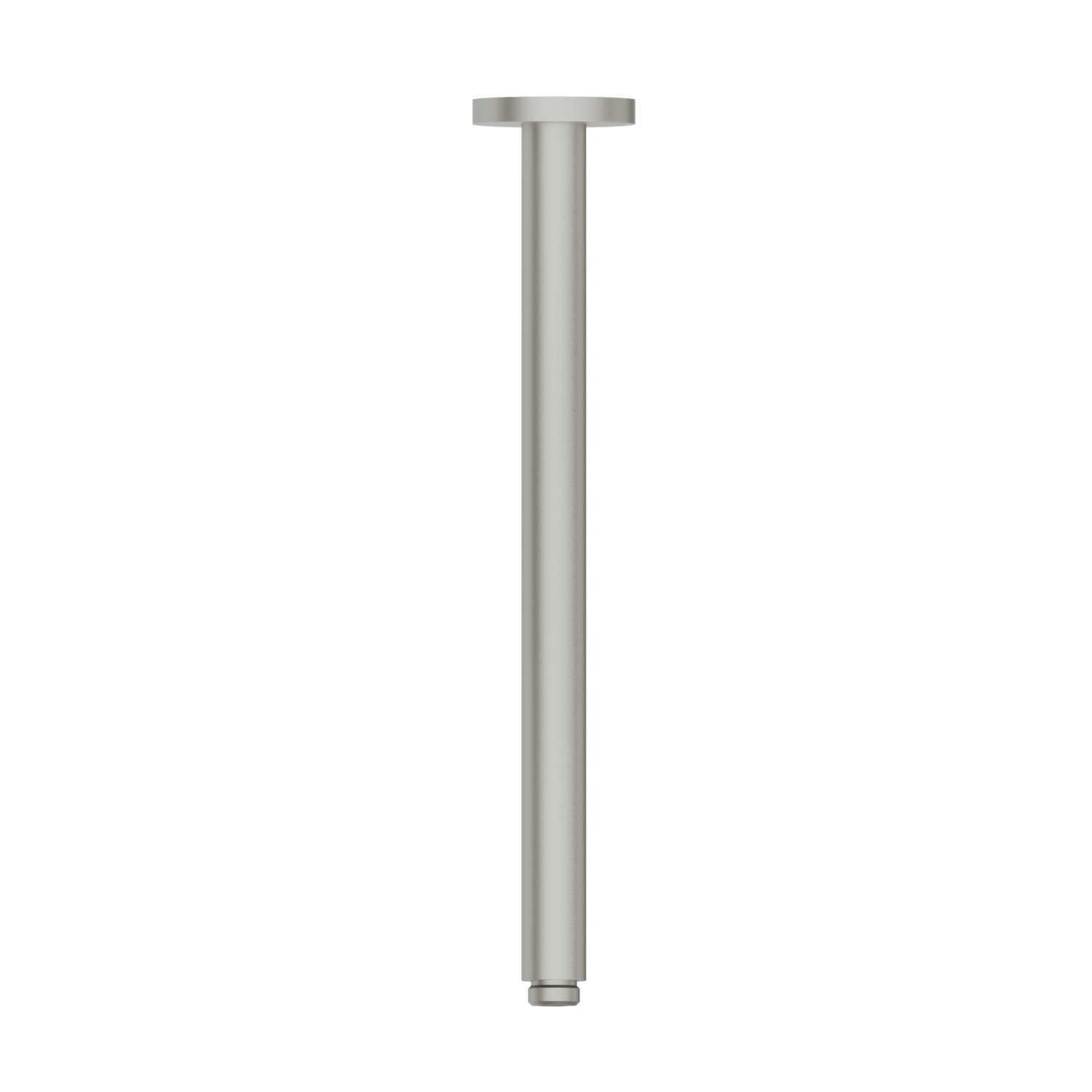Ceiling-mounted shower arm, round, in brass. L=350 mm - finish Titanium Satin