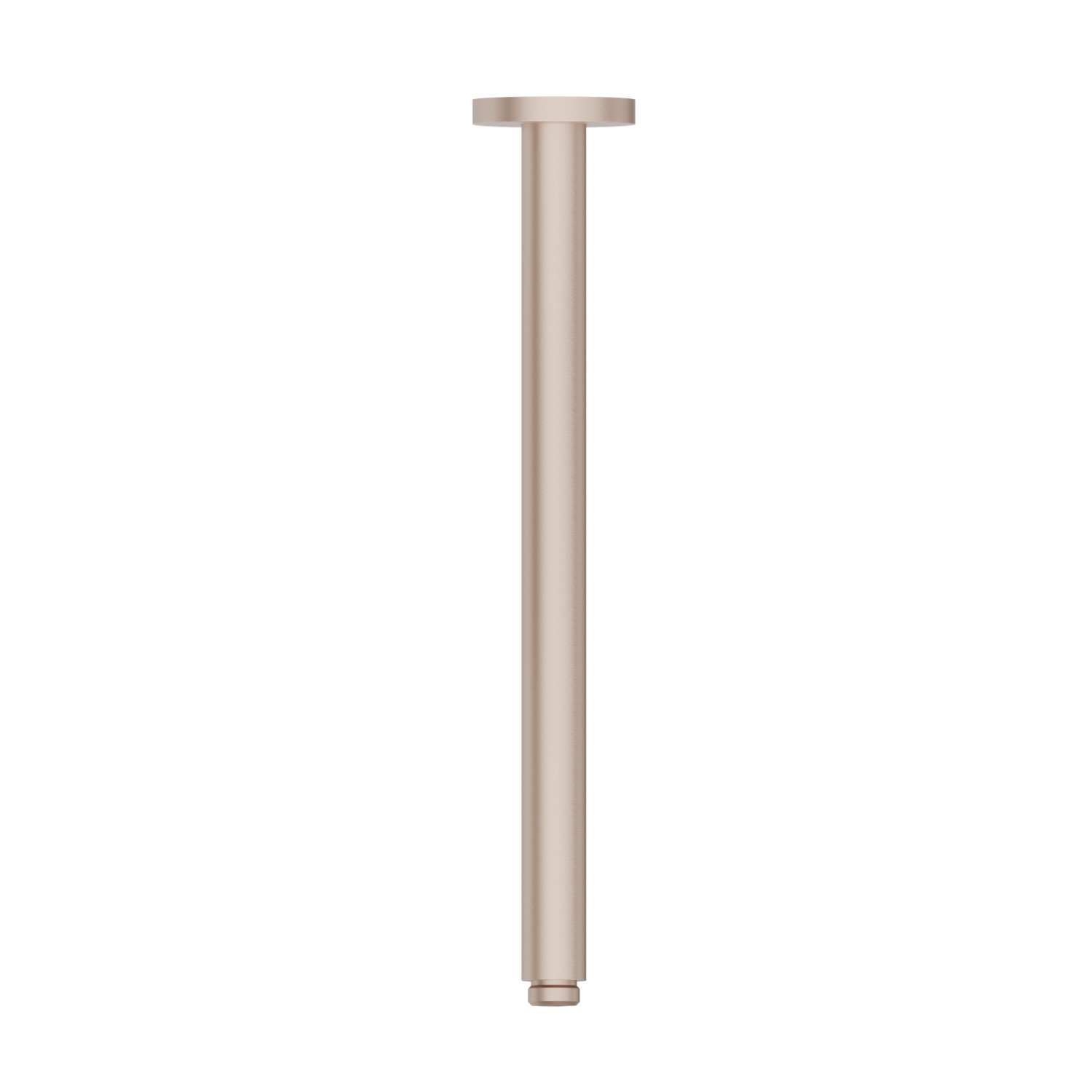 Runder deckenmontierter Duschkopfarm aus Messing. L=350 mm - oberfläche Copper Satin