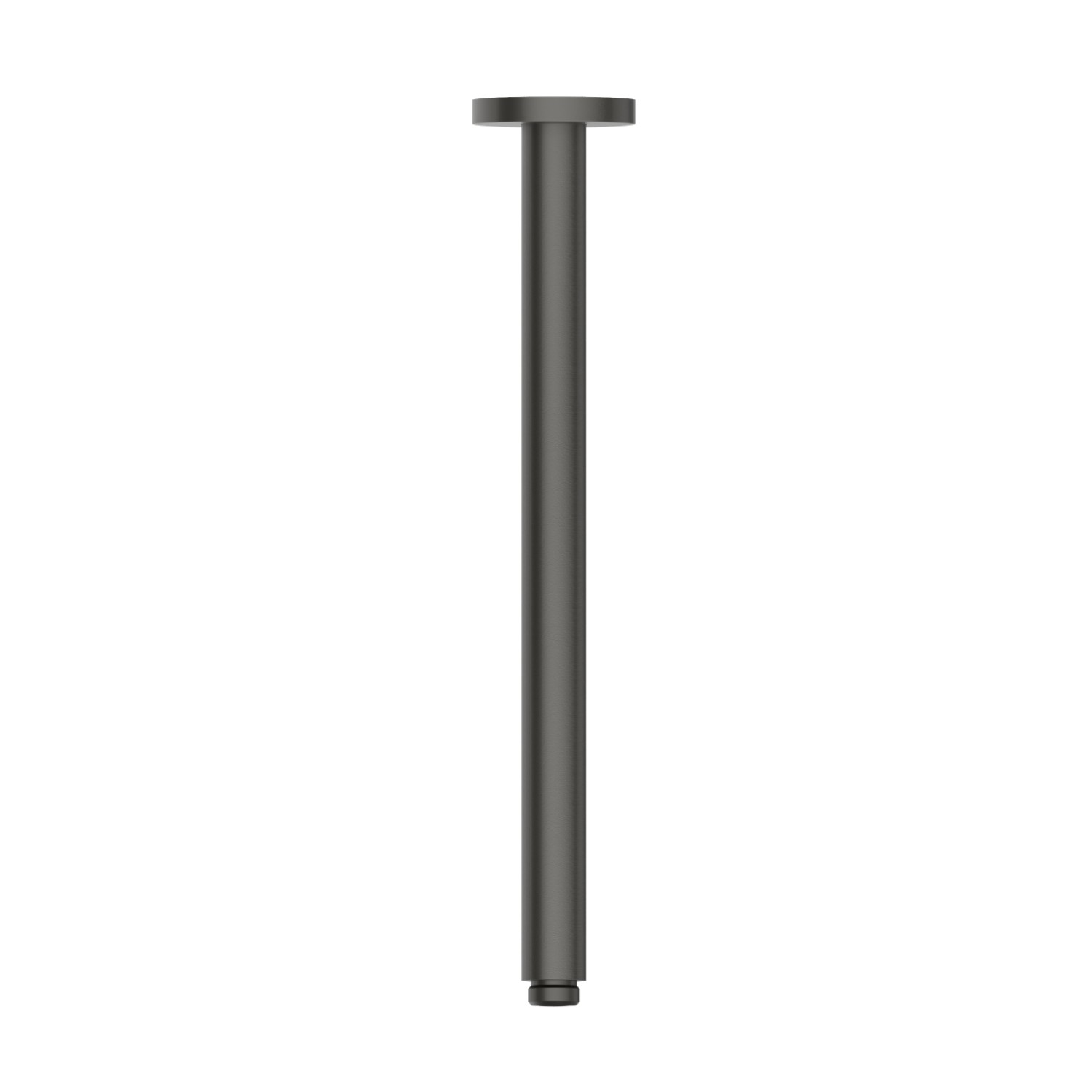 Ceiling-mounted shower arm, round, in brass. L=350 mm - finish Carbon Satin