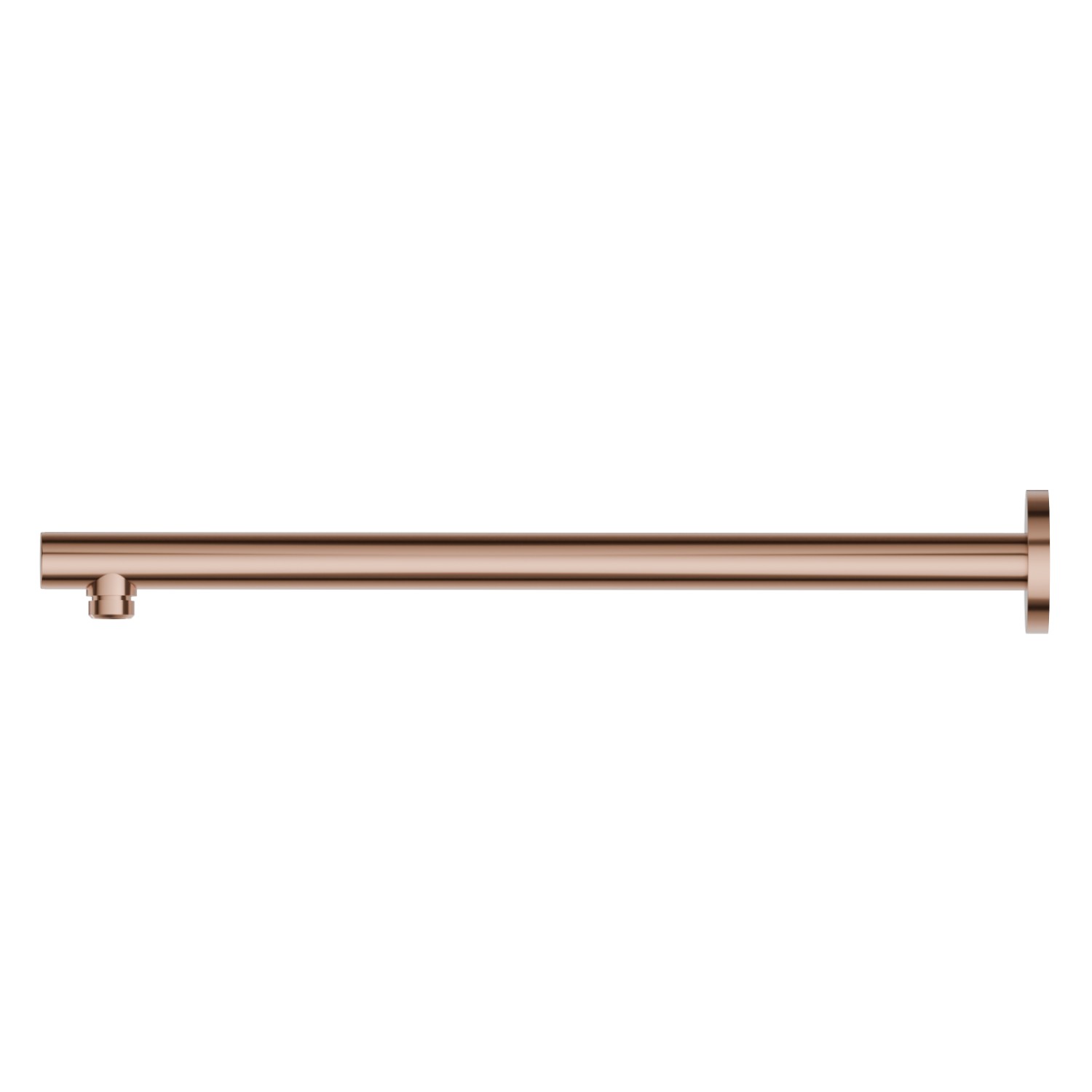 Wall-mounted brass shower arm, round. L=420 mm - finish PVD Copper Bronze