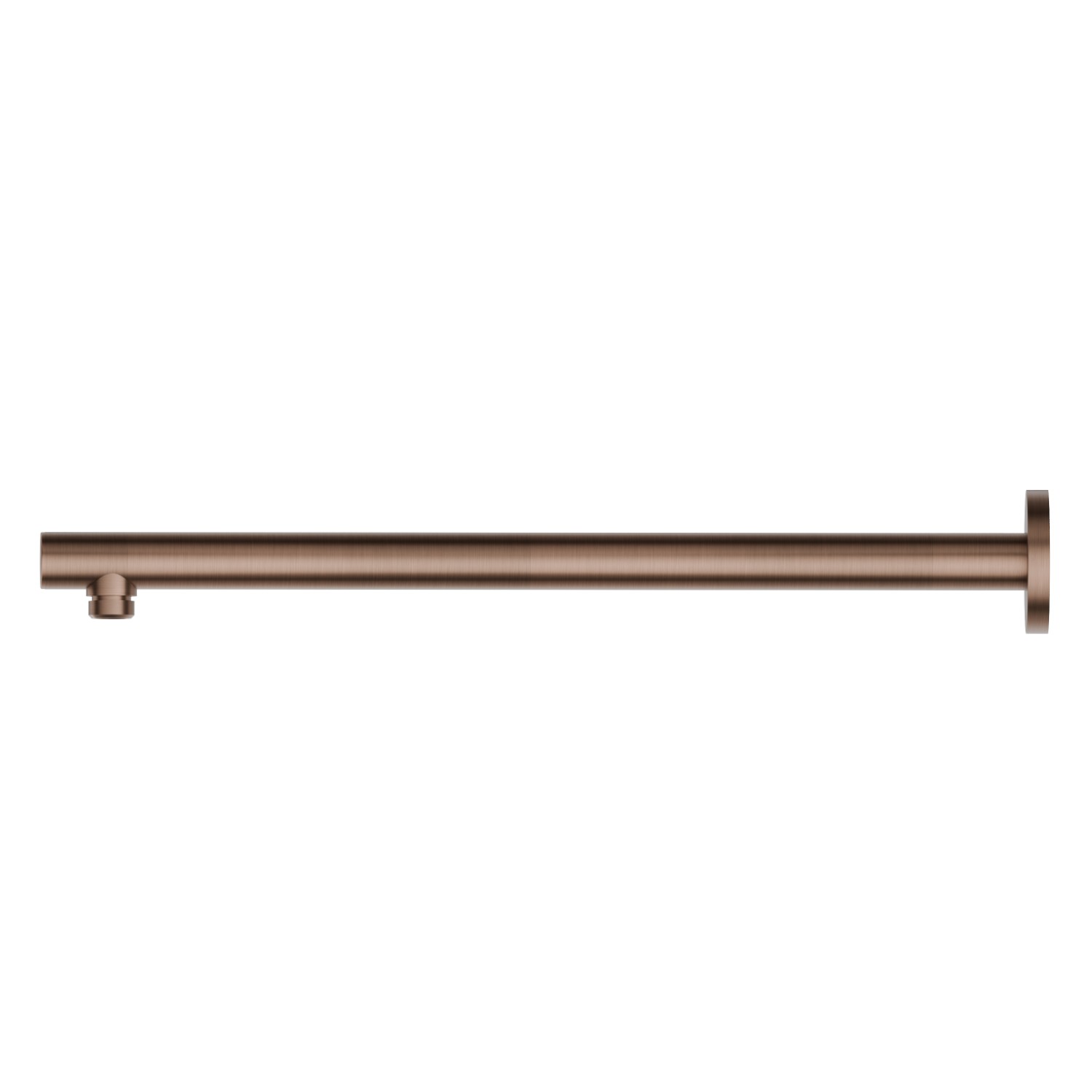 Wall-mounted brass shower arm, round. L=420 mm - finish PVD Brushed Copper Bronze