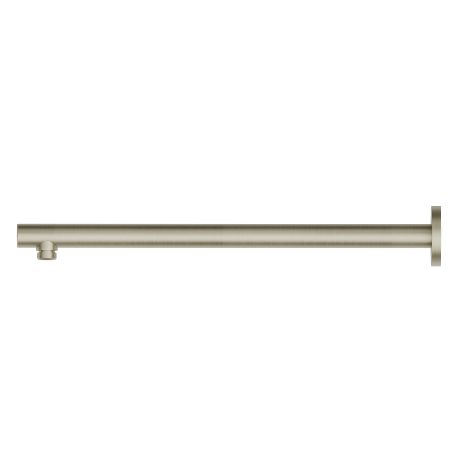 Runder wandmontierter Duschkopfarm aus Messing. L=420 mm - oberfläche PVD  Pale Gold gebürstet