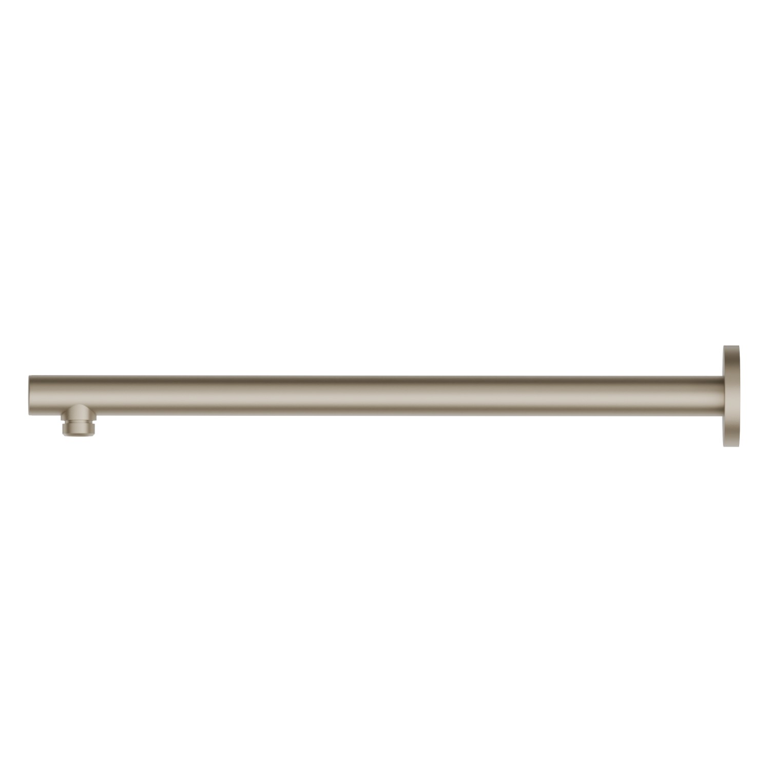 Wall-mounted brass shower arm, round. L=420 mm - finish Gold Satin