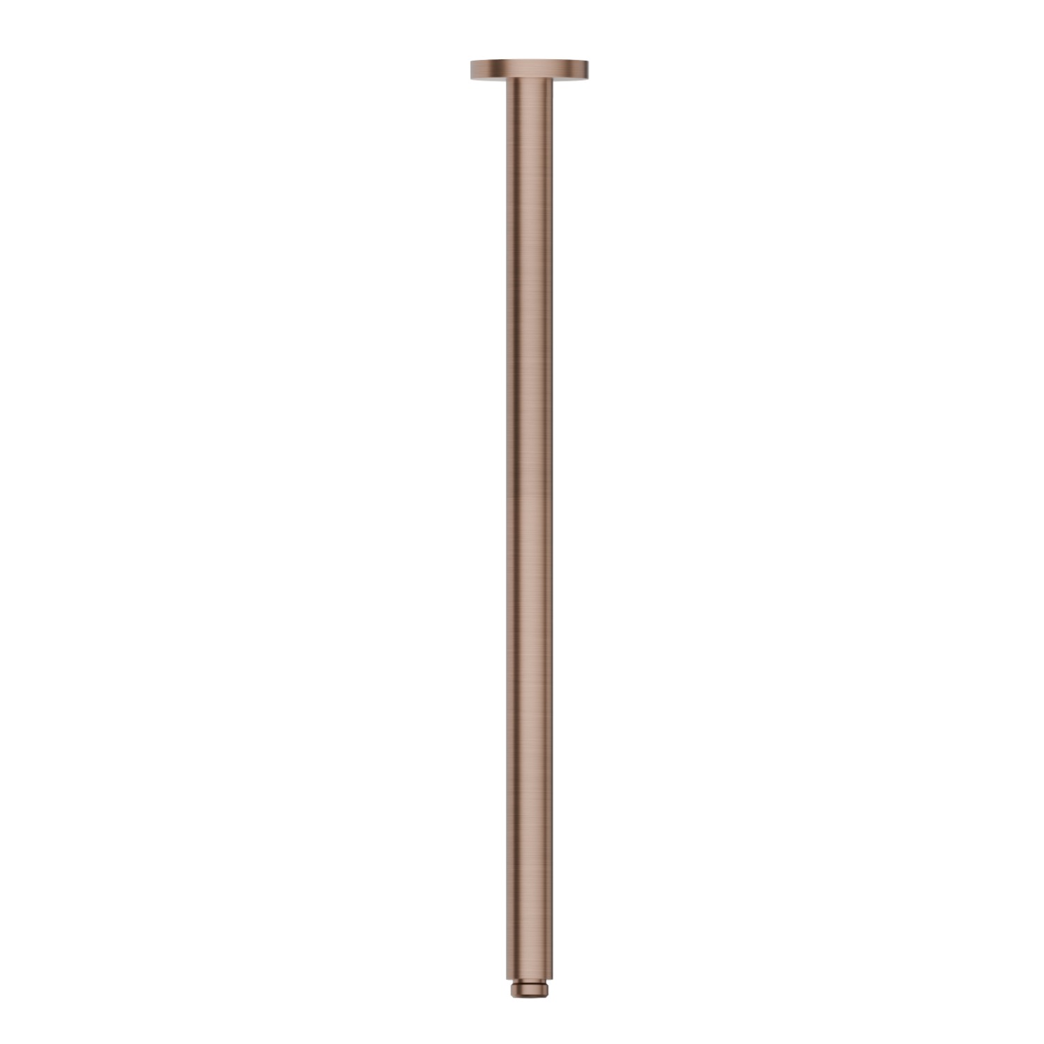Runder deckenmontierter Duschkopfarm aus Messing. L=500mm - oberfläche PVD  Copper Bronze gebürstet