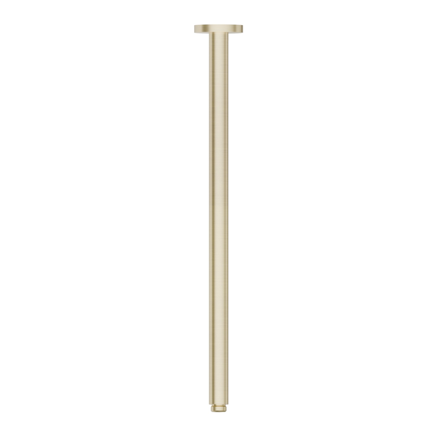 Braccio soffione a soffitto, tondo, in ottone.
L=500mm. - finitura PVD Brushed Gold