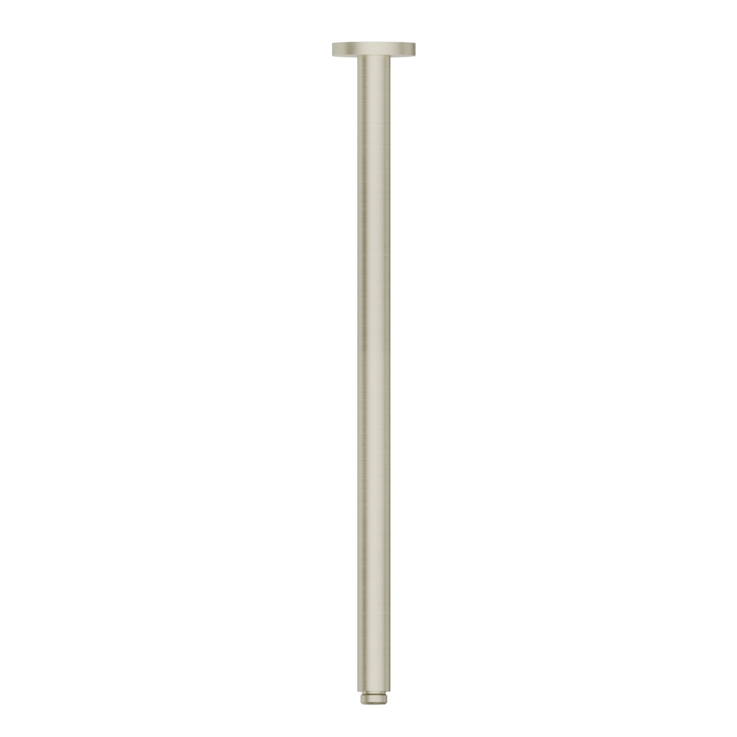 Braccio soffione a soffitto, tondo, in ottone.
L=500mm. - finitura PVD Brushed Pale Gold