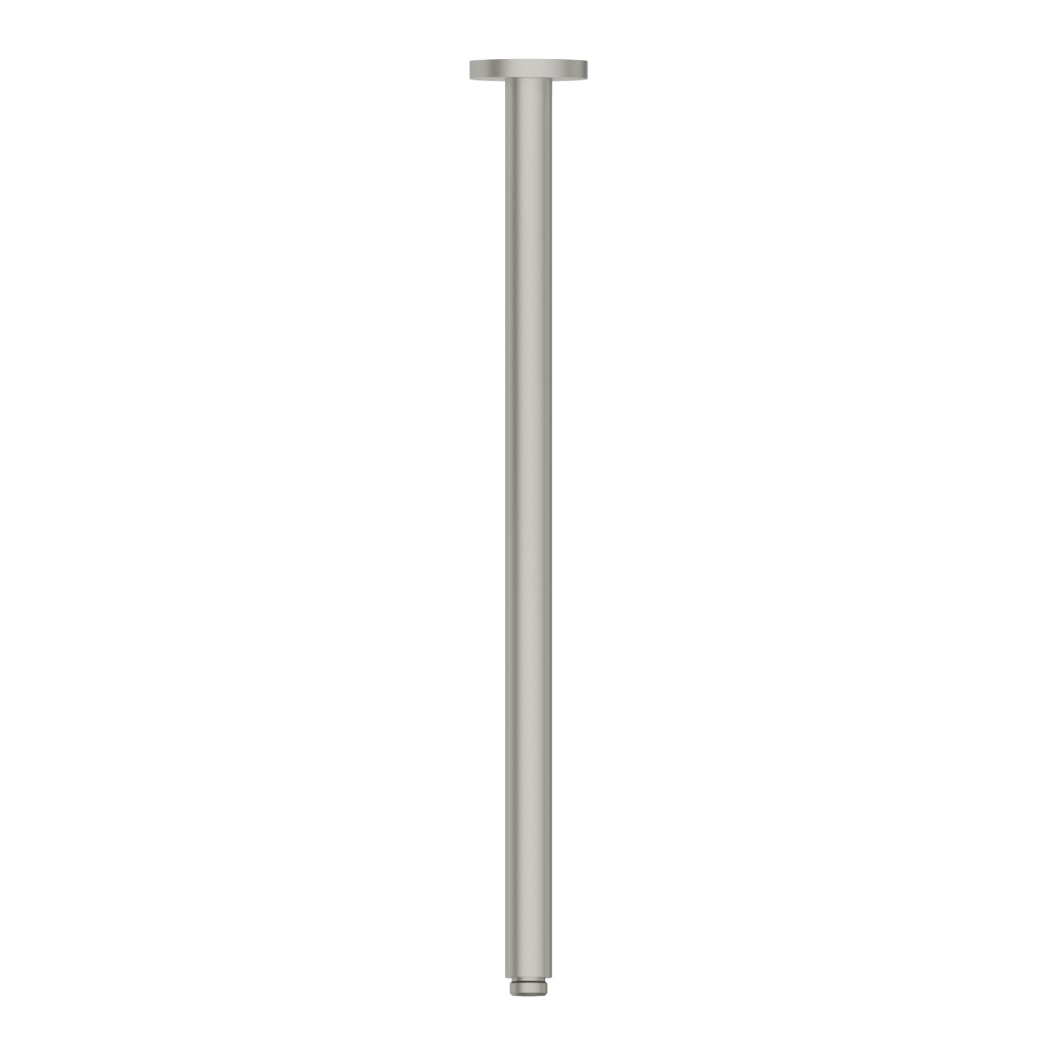 Runder deckenmontierter Duschkopfarm aus Messing. L=500mm - oberfläche Titanium Satin