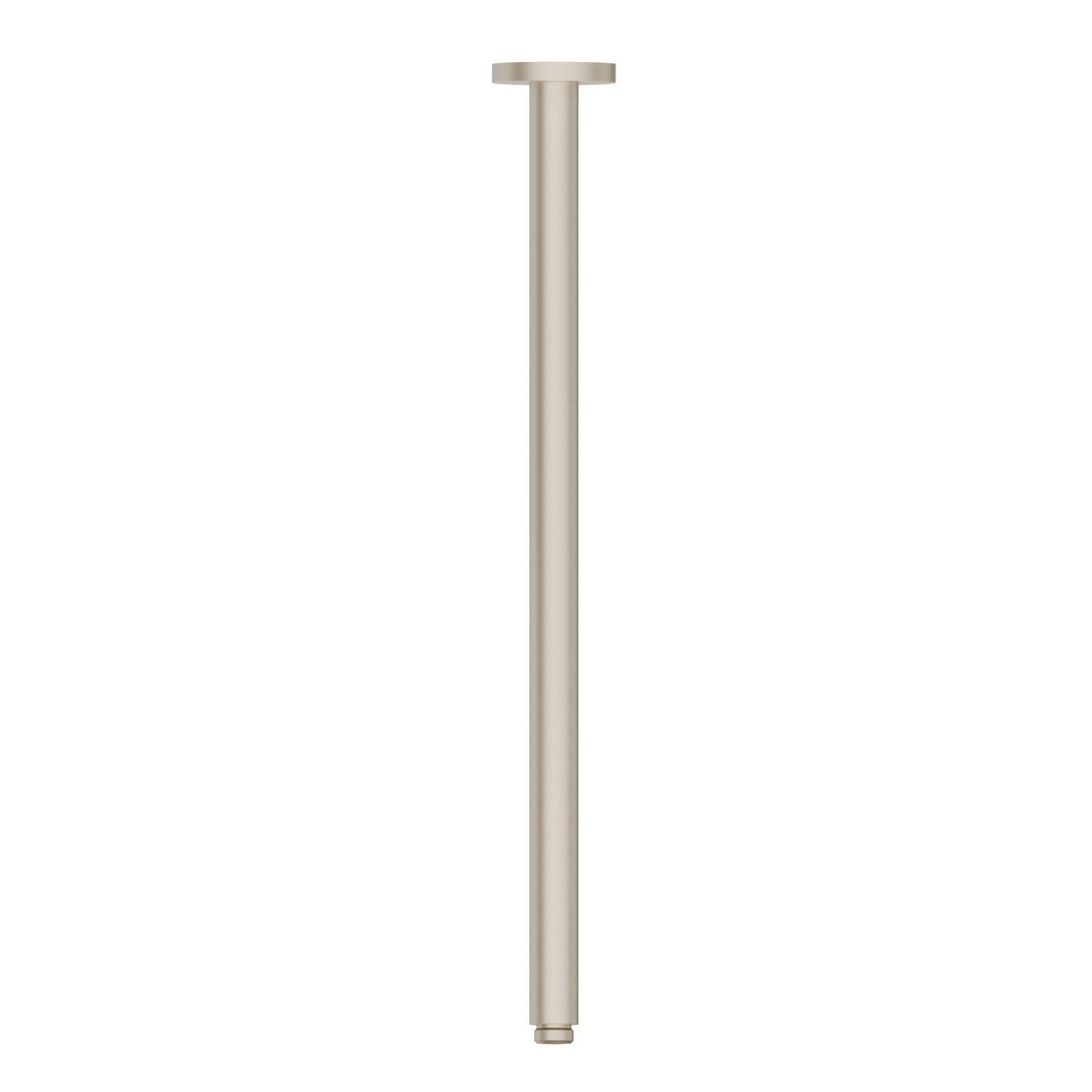 Ceiling-mounted shower arm, round, in brass. L=500mm - finish Gold Satin