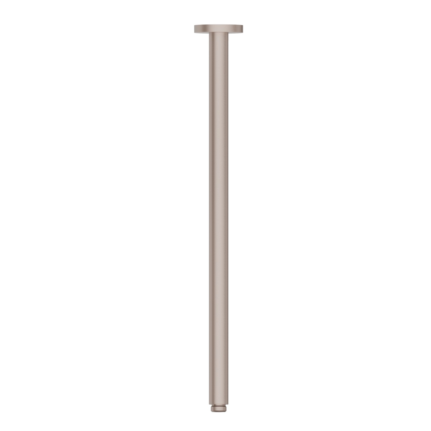 Braccio soffione a soffitto, tondo, in ottone.
L=500mm. - finitura Copper Glossy