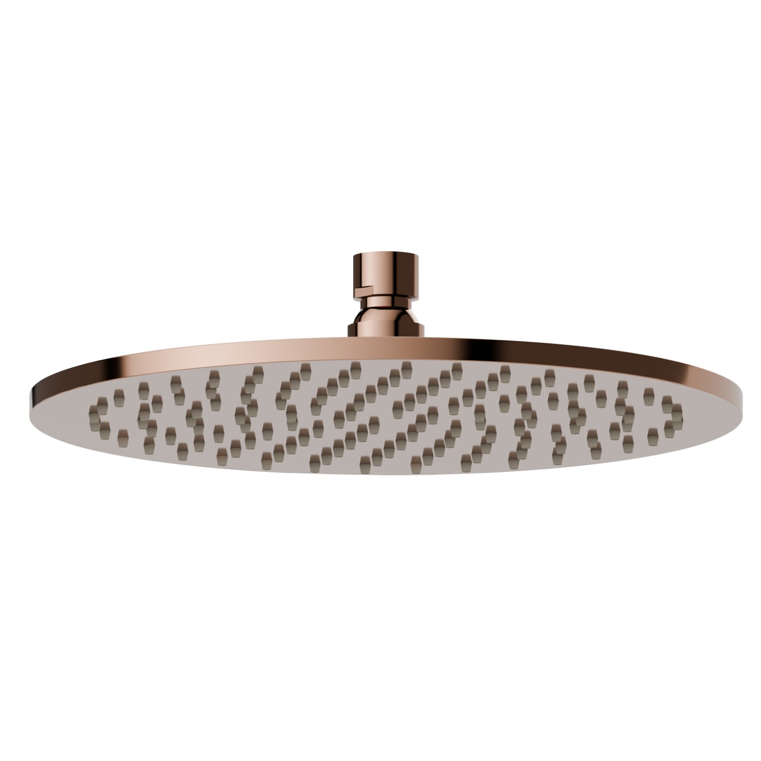 Checkable, round head shower, with raining jet. H. 8 mm. ø 250 mm - finish PVD Copper Bronze