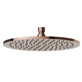 Checkable, round head shower, with raining jet. H. 8 mm. ø 250 mm - finish PVD Copper Bronze
