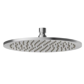 Checkable, round head shower, with raining jet. H. 8 mm. ø 250 mm - finish PVD Brushed steel