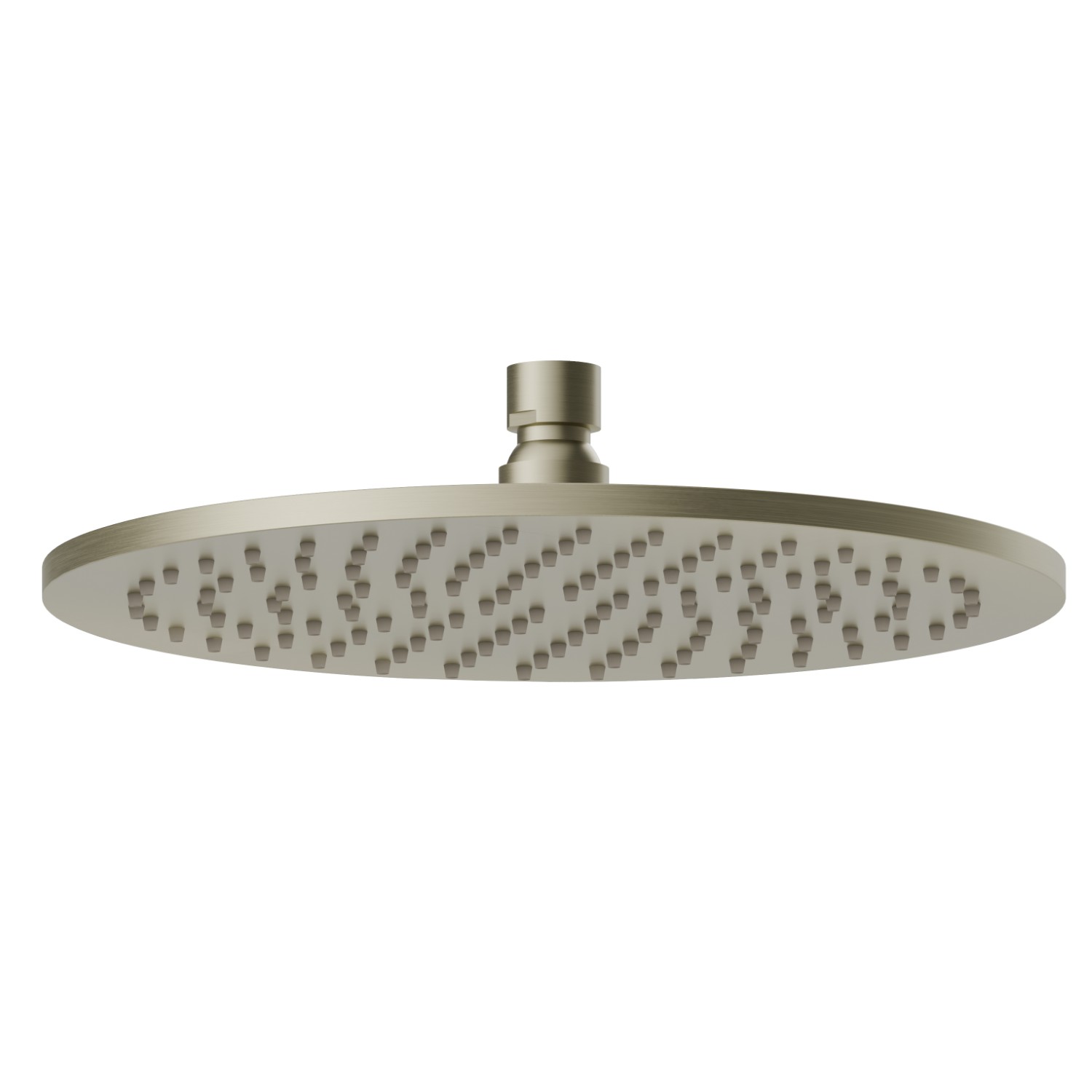 Checkable, round head shower, with raining jet. H. 8 mm. ø 250 mm - finish PVD Brushed Pale Gold