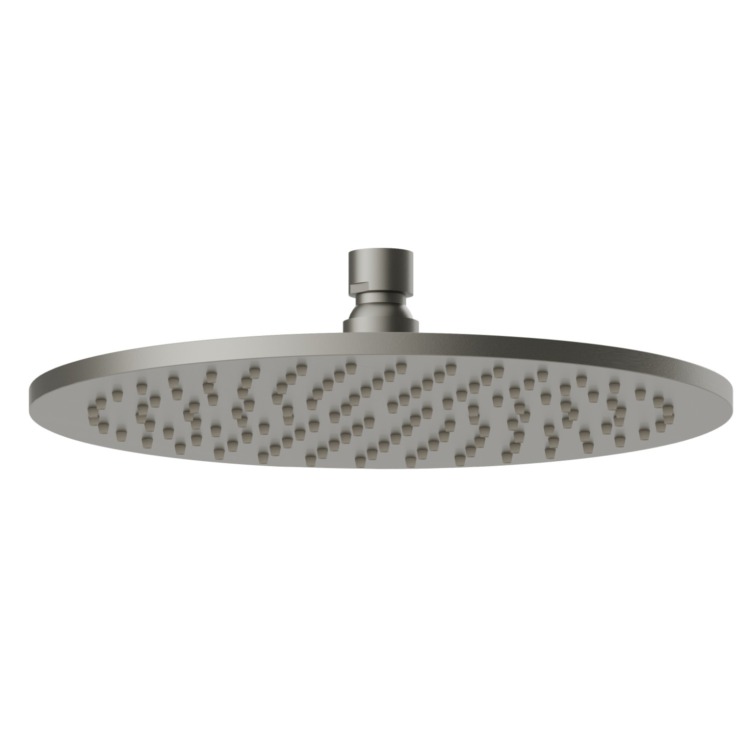 Checkable, round head shower, with raining jet. H. 8 mm. ø 250 mm - finish Titanium Satin