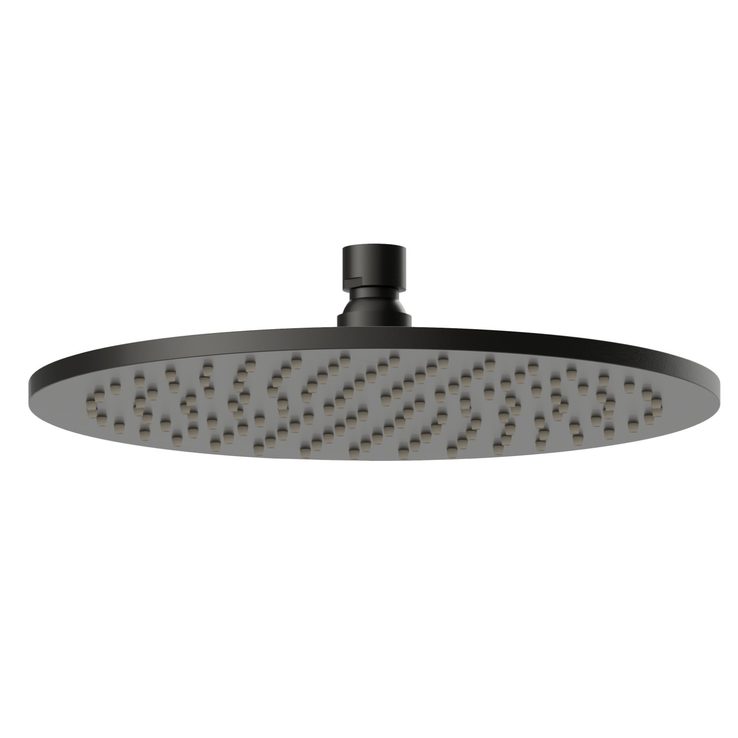 Checkable, round head shower, with raining jet. H. 8 mm. ø 250 mm - finish Carbon Satin
