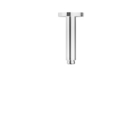Braccio soffione a soffitto, tondo, in ottone.
L=120 mm. - finitura Cromo