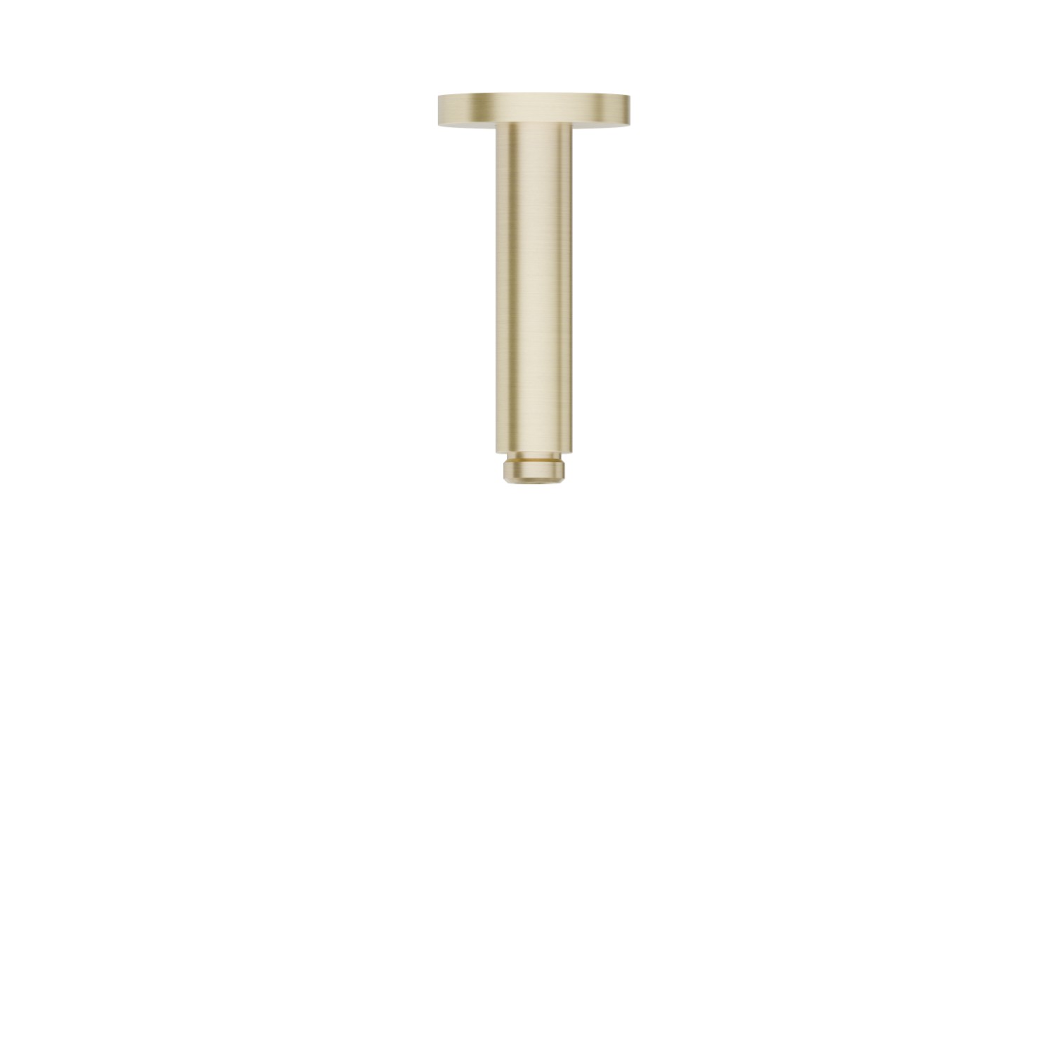 Bras ciel de pluie au plafond, rond, en laiton. L=120 mm - finition PVD Brushed Gold