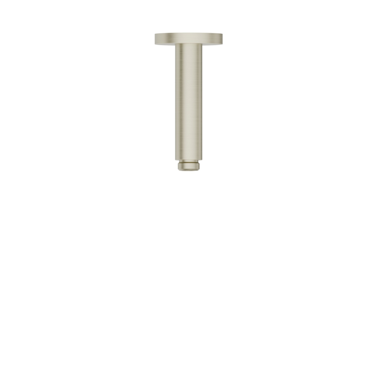 Ceiling-mounted shower arm, round, in brass.
 L=120 mm - finish PVD Brushed Pale Gold